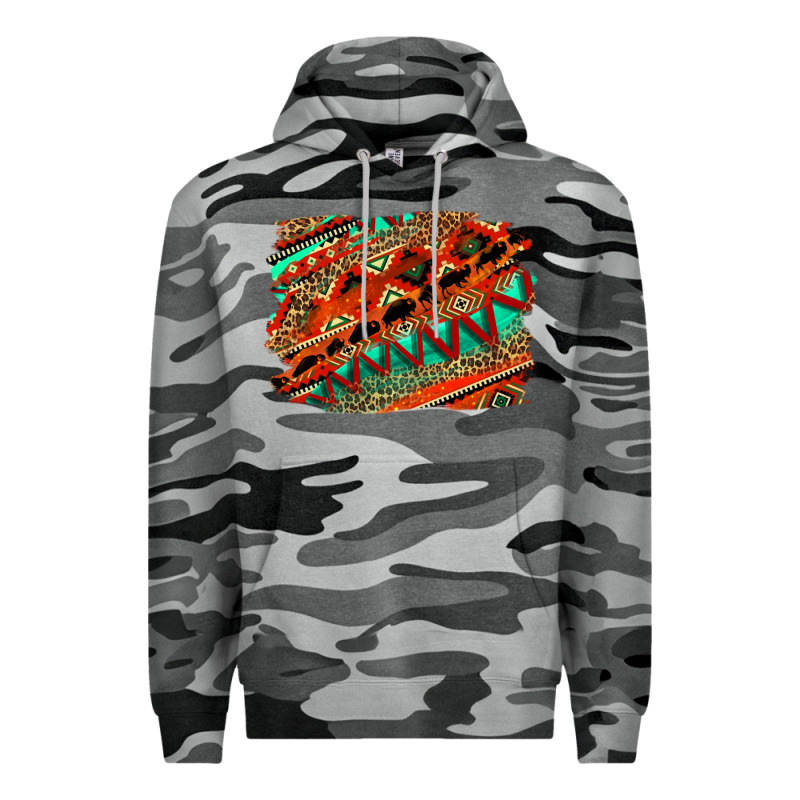 Western Aztec Background Pattern Premium Hoodie by OliviaCreatesArt | Teevron