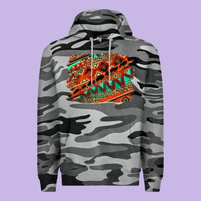 Western Aztec Background Pattern Premium Hoodie Designed By Oliviacreatesart