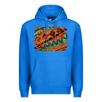 True Royal western aztec background pattern Premium Hoodie - OliviaCreatesArt