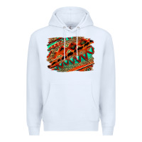 White western aztec background pattern Premium Hoodie - OliviaCreatesArt