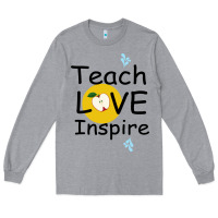 Heather Grey Teach Love Inspire Long Sleeve Tee - Bettercallsaul