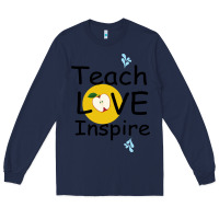 Navy Teach Love Inspire Long Sleeve Tee - Bettercallsaul