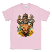 Bubblegum Pink Western Heifer Cow with crosses Classic Tee - LillyAllenDesigns