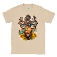 Mushroom Western Heifer Cow with crosses Classic Tee - LillyAllenDesigns