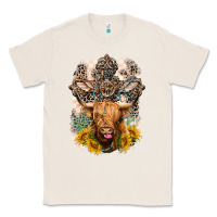 Natural Western Heifer Cow with crosses Classic Tee - LillyAllenDesigns