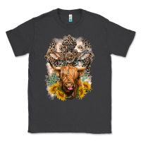 Smoke Western Heifer Cow with crosses Classic Tee - LillyAllenDesigns