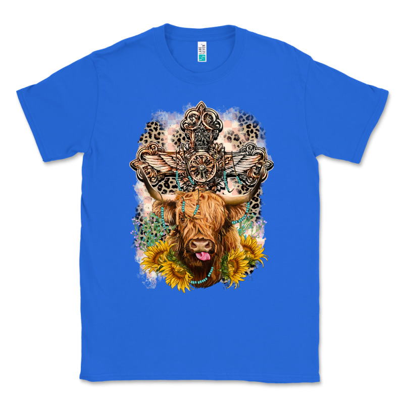 Western Heifer Cow With Crosses Classic Tee by LillyAllenDesigns | Teevron