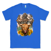 True Royal Western Heifer Cow with crosses Classic Tee - LillyAllenDesigns