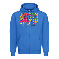 True Royal Summer Girls Flamingo Zipper Hoodie - CowCowDesign