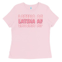 Bubblegum Pink latina af Ladies Tee - MaliasSmallBusiness