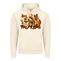 Vintage Artic Fall Vibes Squirrel Vintage Hoodie - LillyAllenDesigns