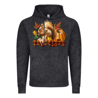 Vintage Black Fall Vibes Squirrel Vintage Hoodie - LillyAllenDesigns