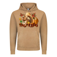 Vintage Camel Fall Vibes Squirrel Vintage Hoodie - LillyAllenDesigns