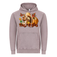 Vintage Zinc Fall Vibes Squirrel Vintage Hoodie - LillyAllenDesigns