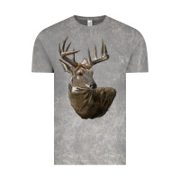 Cloud Rock white tailed buck deer head Vintage Tee - LillyAllenDesigns