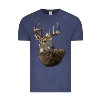 Vintage Denim white tailed buck deer head Vintage Tee - LillyAllenDesigns