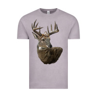Vintage Zinc white tailed buck deer head Vintage Tee - LillyAllenDesigns