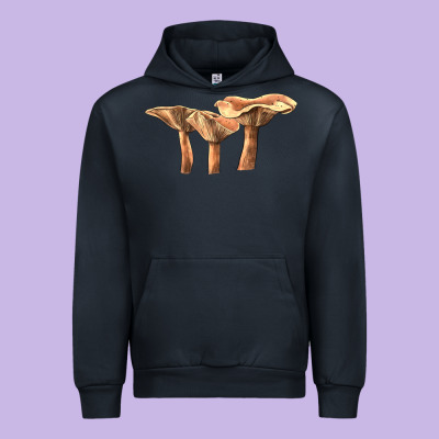 Lactarius Rufus Mushroom Urban Hoodie Designed By Lillyallendesigns