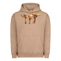 Pigment Burro lactarius rufus mushroom Urban Hoodie - LillyAllenDesigns