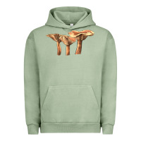 Pigment Oil Green lactarius rufus mushroom Urban Hoodie - LillyAllenDesigns