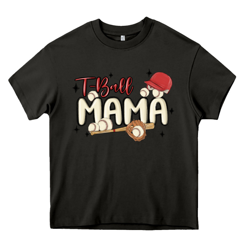 T Ball Mama Baseball Heavy Core Tee by MaliasSmallBusiness | Teevron