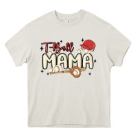 Cream t ball mama baseball Heavy Core Tee - MaliasSmallBusiness
