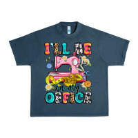 Midnight Navy i'll be in my office Urban Heavy Tee - Artiststas