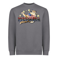 Storm Meowica cat 4th of july Heavyweight Sweatshirt - HowdyJamesFarm