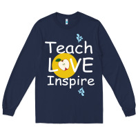 Navy teach love inspire Long Sleeve Tee - Bettercallsaul