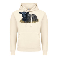 Vintage Artic Black Angus Calf Illustrations Vintage Hoodie - LillyAllenDesigns