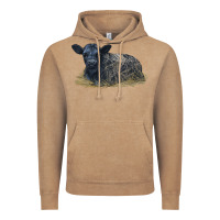 Vintage Coffee Black Angus Calf Illustrations Vintage Hoodie - LillyAllenDesigns