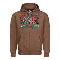Chestnut y'all gonna learn today Zipper Hoodie - OliviaCreatesArt