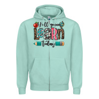 Seafoam y'all gonna learn today Zipper Hoodie - OliviaCreatesArt