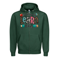 Sports Green y'all gonna learn today Zipper Hoodie - OliviaCreatesArt