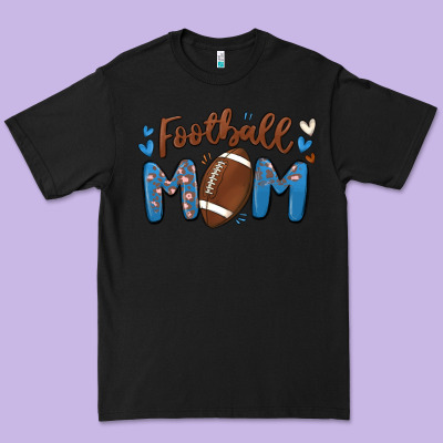 Football Mom Premium Tee Designed By Maliassmallbusiness