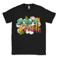 Black Grow In Faith Classic Tee - LillyAllenDesigns