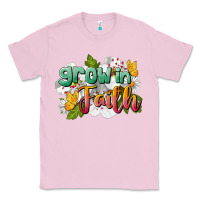Bubblegum Pink Grow In Faith Classic Tee - LillyAllenDesigns