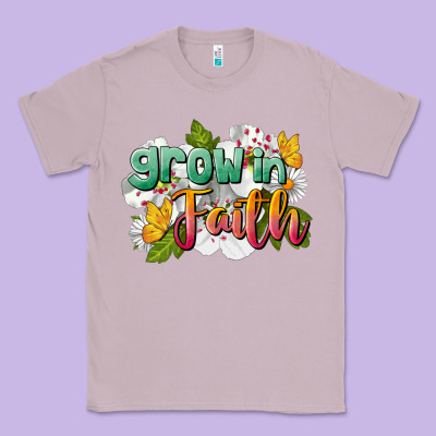 Grow In Faith Classic Tee Designed By Lillyallendesigns