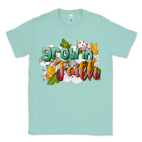 Seafoam Grow In Faith Classic Tee - LillyAllenDesigns