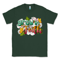 Sports Green Grow In Faith Classic Tee - LillyAllenDesigns