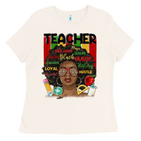 Bone black woman teacher Ladies Tee - MaliasSmallBusiness
