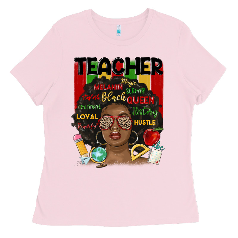 Black Woman Teacher Ladies Tee by MaliasSmallBusiness | Teevron