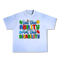 Grape Ice see the ability not the disability Urban Heavy Tee - Artiststas