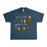 Midnight Navy see the ability not the disability Urban Heavy Tee - Artiststas