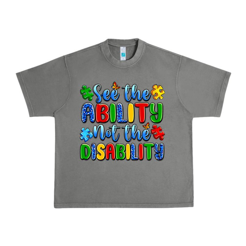 See The Ability Not The Disability Urban Heavy Tee by Artiststas | Teevron