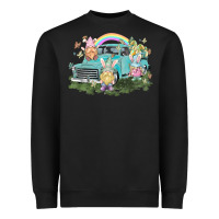 Black Easter gnomies with truck Easter Day Heavyweight Sweatshirt - HowdyJamesFarm