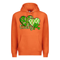 Carrot St. Patrick's Lucky hearts Premium Hoodie - OliviaCreatesArt