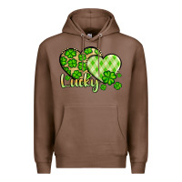 Chestnut St. Patrick's Lucky hearts Premium Hoodie - OliviaCreatesArt