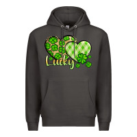 Smoke St. Patrick's Lucky hearts Premium Hoodie - OliviaCreatesArt