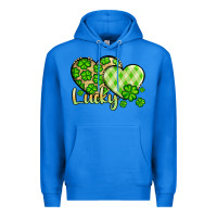 True Royal St. Patrick's Lucky hearts Premium Hoodie - OliviaCreatesArt